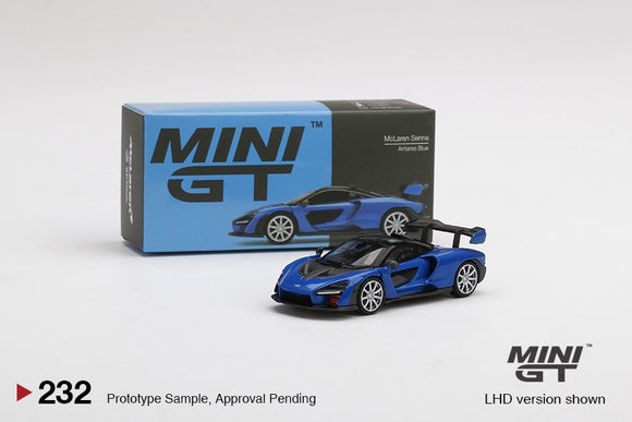 Mini GT 232 McLaren Senna Antares Blue