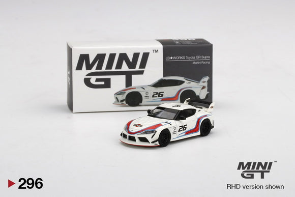 Mini GT 296 LB Works Toyota GR Supra Martini