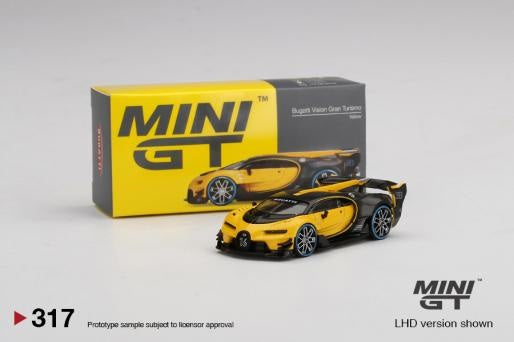 Mini GT 317 Bugatti Vision Gran Turismo Yellow