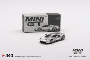 Mini GT 340 Ford GT Ingot Silver