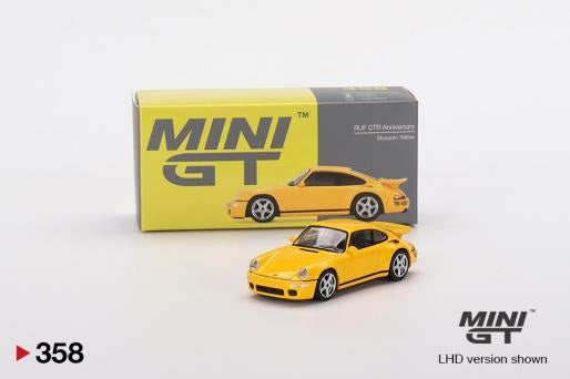 Mini GT 358 Porsche RUF CTR Anniversary Blossom Yellow