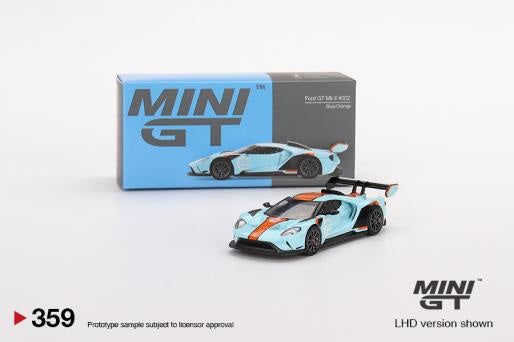 Mini GT 359 Ford GT MK II #002 Blue/Orange