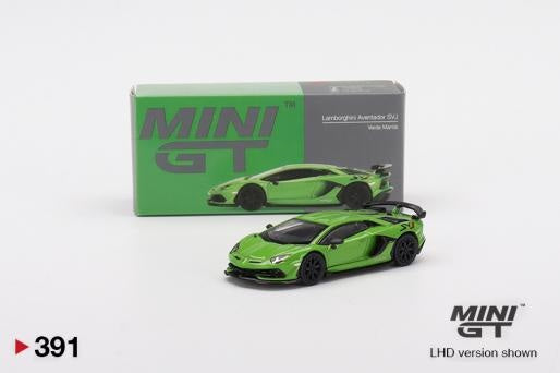 Mini GT 391 Lamborghini Aventador SVJ , Verde Mantis