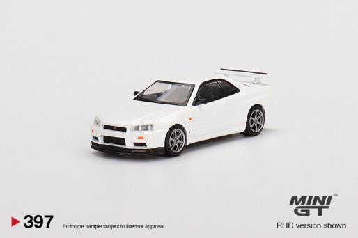Mini GT 397 Nissan Skyline GT-R (R34) V-Spec N1 White