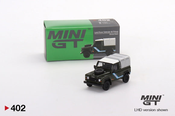 Mini GT 402 Land Rover Defender 90 Pickup - Bronze Green