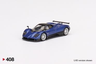 Mini GT 408 Pagani Zonda F Blu Argentina