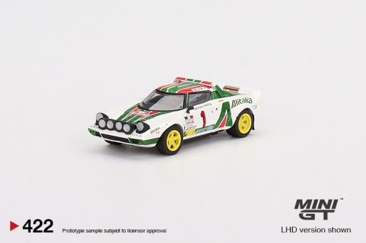 Mini GT 422 Lancia Stratos HF 1977 Rally Monte Carlo Winner #1