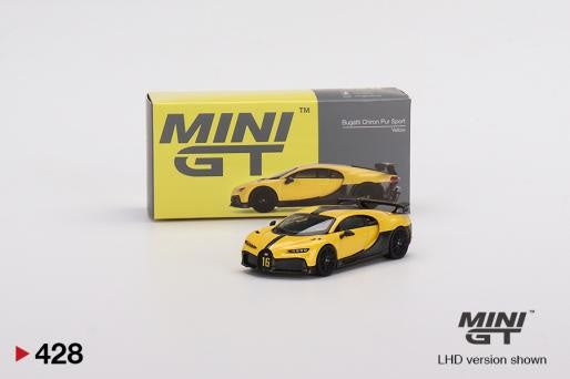 Mini GT 428 Bugatti Chiron Pur Sport Yellow