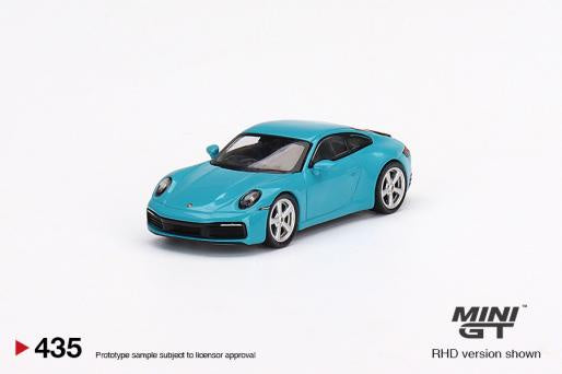 Mini GT 435 Porsche 911 (992) Carrera S Miami Blue