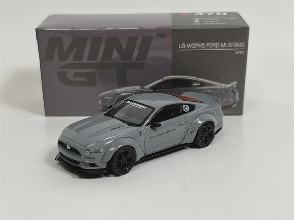 Mini GT 470 Ford Mustang LB Works - Grey
