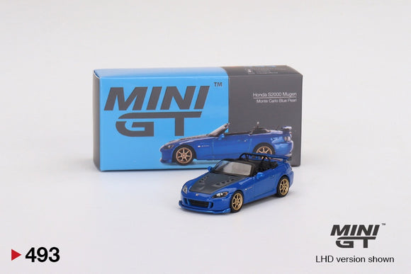 Mini GT 493 Honda S2000 (AP2) Mugen Monte Carlo Blue