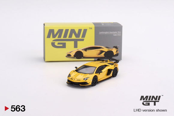 Mini GT 563 Lamborghini Aventador SJ New Giallo Orion