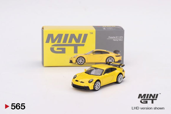 Mini GT 565 Porsche 911 (992) GT3 Racing Yellow