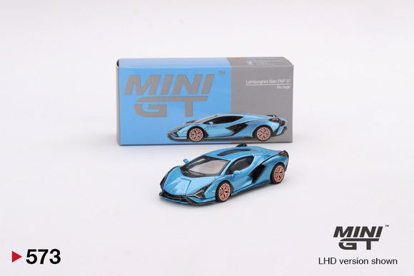 Mini GT 573 Lamborghini Sian FKP3 #37 Blu Aegir