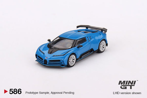 Mini GT 586 Bugatti Centodieci Blu Bugatti