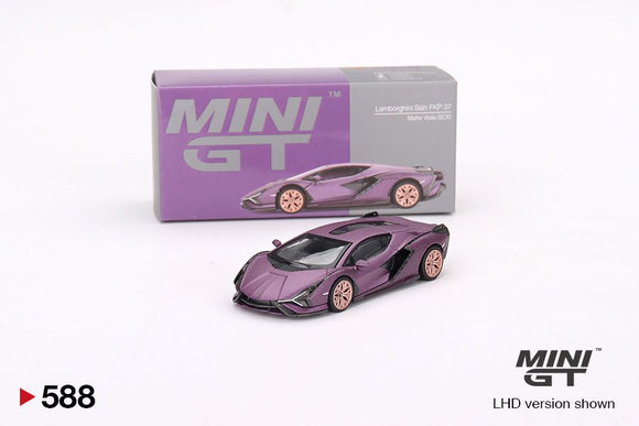 Mini GT 588 Lamborghini Sian FKP 37 Matte Viola SE30