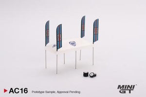 Mini GT AC16 Paddock Service Tent Set Martini Racing