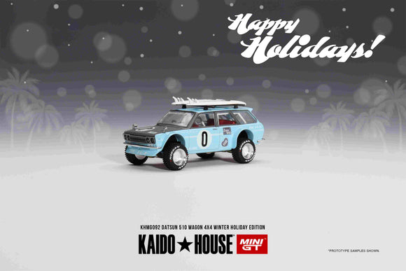 Mini GT G092 Kaido House Datsun 510 Wagon- Winter Holiday Edition