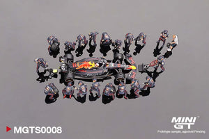 Mini GT TS0008 Red Bull RB18 #11 SP Pit Crew Set - Sergio Perez