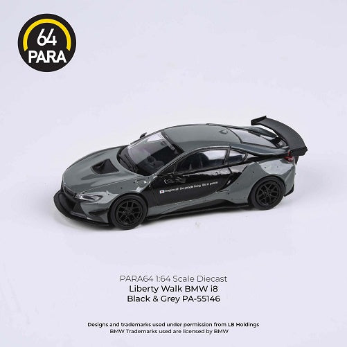 PARA64 55146 LB BMW i8 Black & Grey