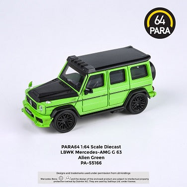 PARA64 55166 Mercedes Benz AMG G63 Liberty Walk Alien Green