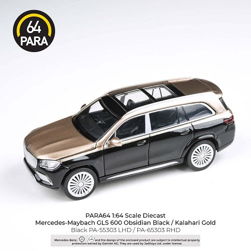 PARA64 65303 Mercedes- Maybach GLS Obsidian Black/ Kalahari Gold