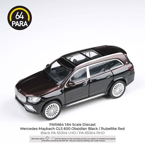 PARA64 65304 Mercedes- Maybach GLS Obsidian Black/Rubelite Red