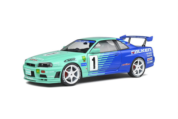 Solido 1804304 Nissan Skyline (R34) GT-R Falken Drift Livery 1999