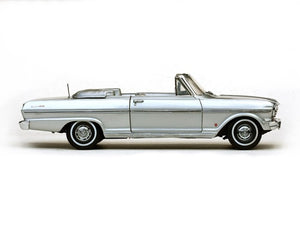 Sun Star S3976 1963 Chevy Nova Convertible - Satin Silver