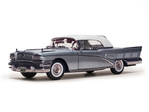 Sunstar S4816 Buick Limited Riveria Closed Convertible 1958 Silver Mist