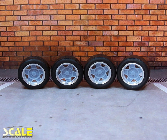 Scale Production 24001 13” ATS Wheel & Tyre Set – Treaded