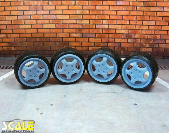 Scale Productions 24091 17” Cup Wheel & Tire Set
