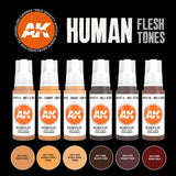 AK-Interactive AK11603 Human Flesh Tones Set