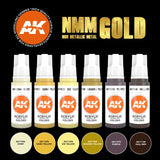 AK-Interactive AK11606 (Non Metallic Metals) Gold Colors Set