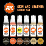 AK-Interactive AK11613 Skin & Leather Colors Set