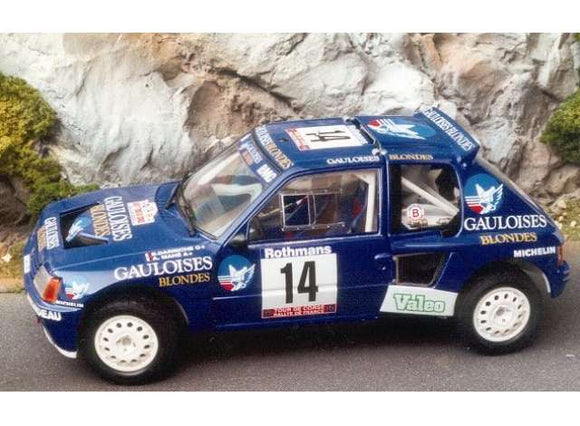 Triple 9 1800205 Peugeot 205 T16 #14 Tour de Corse 1985