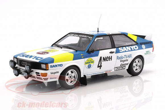Minichamps 155821105 Audi Quattro Winners Swedish Rally 1982