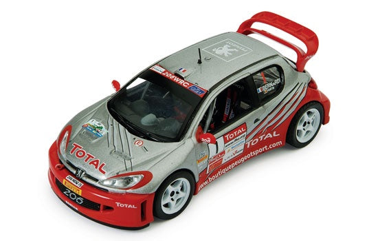 IXO RAM208 Peugeot 206 WRC 2005 -Rally Criterium des Cevennes