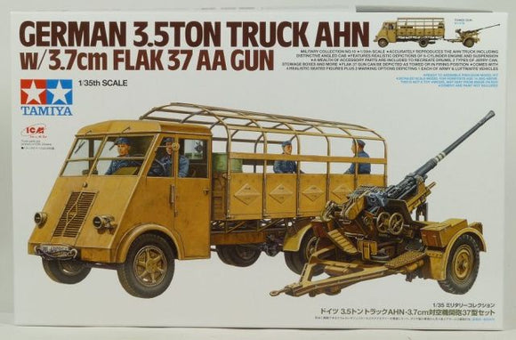 Tamiya 32410 AHN 3.5 Ton Truck with 3.7cm FLAK 37 AA Gun