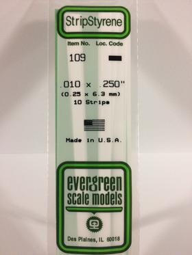 Evergreen 109 Strip - 0.25 x 6.30mm