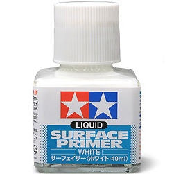 Tamiya 87096 Liquid Surface Primer - White 40ml.
