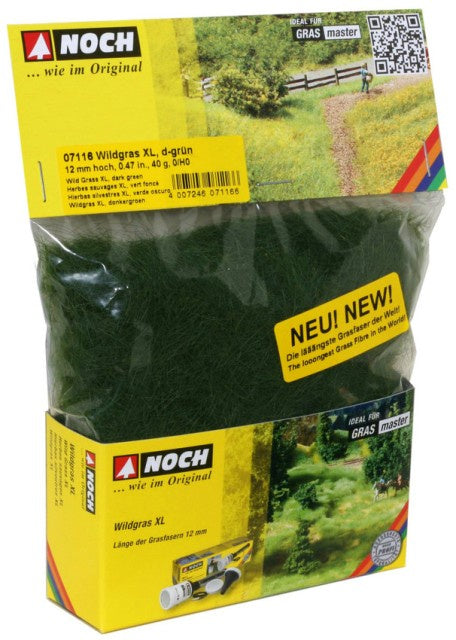 Noch 7116 Grass - Static 12mm - Dark Green - 50gm