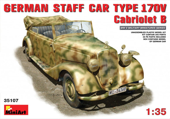 Miniart 35107 German Staff Car MB 170V Cabriolet