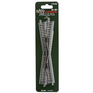 Kato 20-301 Unitrack Crossing 186mm 15* RH