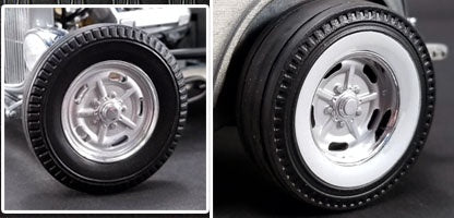 ACME 1805013W Chrome Salt Flat Wheel & Tire Set