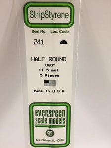 Evergreen 241 Half Round - 1.50mm