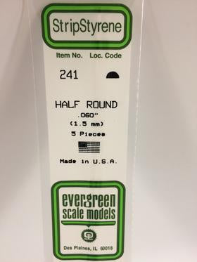Evergreen 241 Half Round - 1.50mm