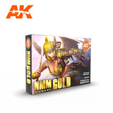 AK-Interactive AK11606 (Non Metallic Metals) Gold Colors Set