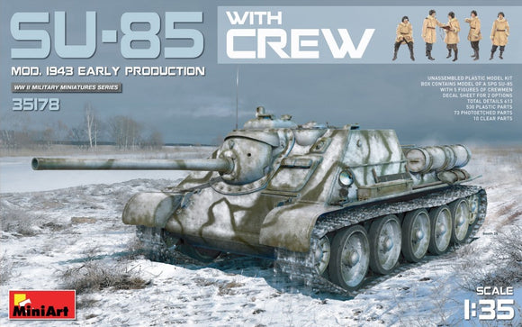Miniart 35178 SU-85 Model 1943 Early Production with Crew