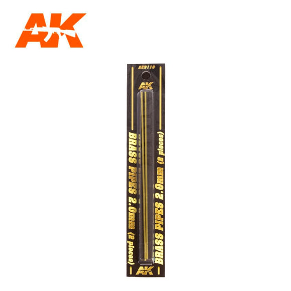 AK-Interactive AK9118 Brass Pipes 2.0mm x 2